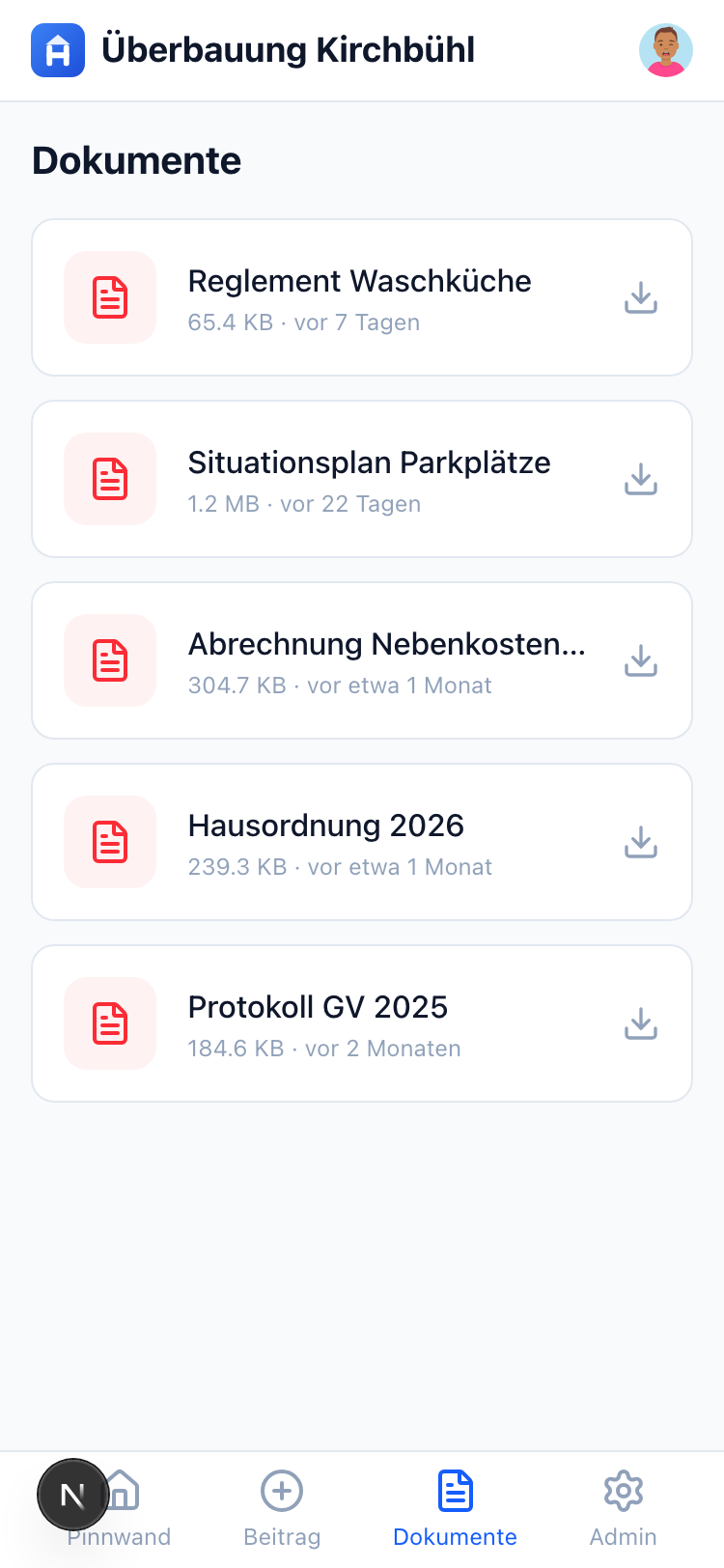 Hausera Dokumentenablage